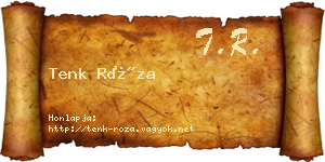 Tenk Róza névjegykártya