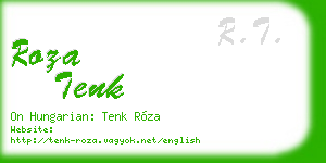 roza tenk business card